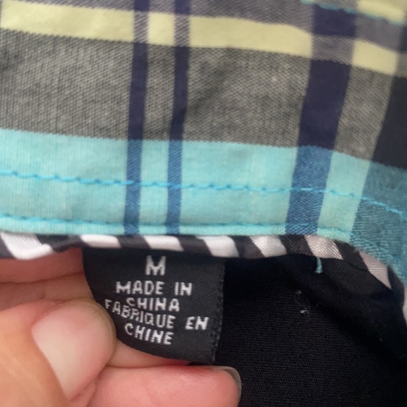 Volcom Plaid Casual Button Shirt Mens Medium - Picture 3 of 5